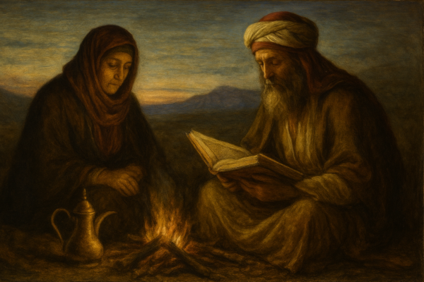 رجل وامرأة من البادية